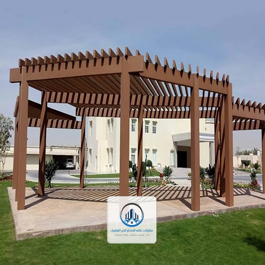 عمل برجولات خشب الخبر