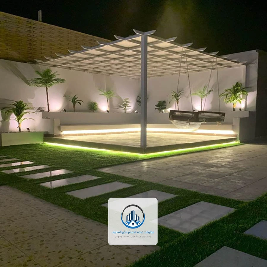 برجولة خشب للسطح القطيف