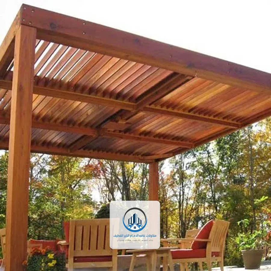 برجولات خشب الخبر