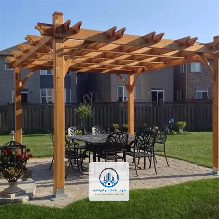 عمل برجولات خشب الخبر