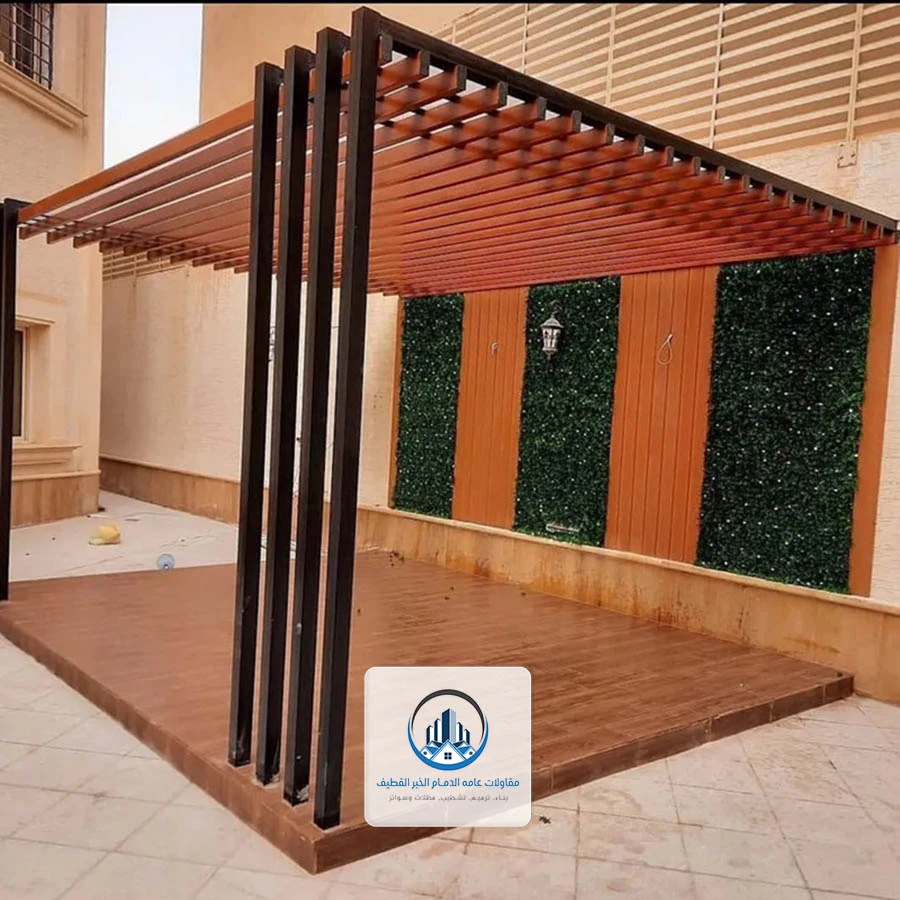 تصميم برجولات حديد القطيف