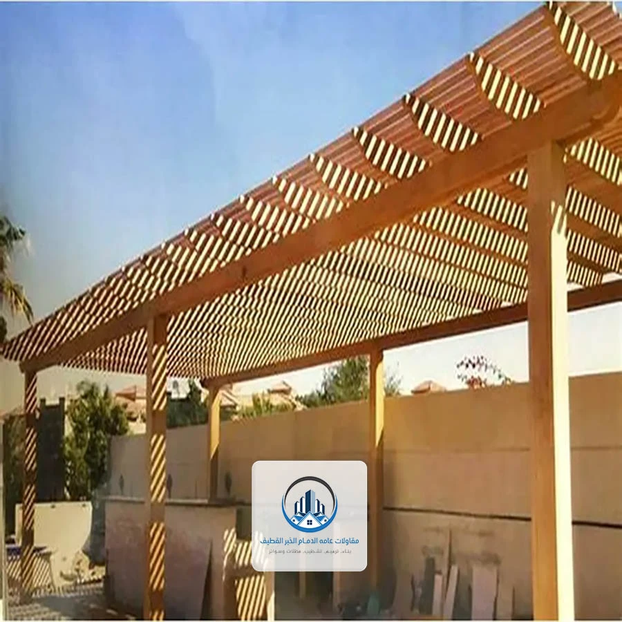 عمل برجولات خشب الخبر