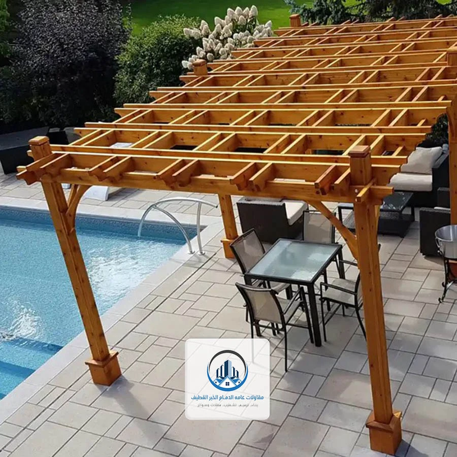 برجولات خشب الخبر