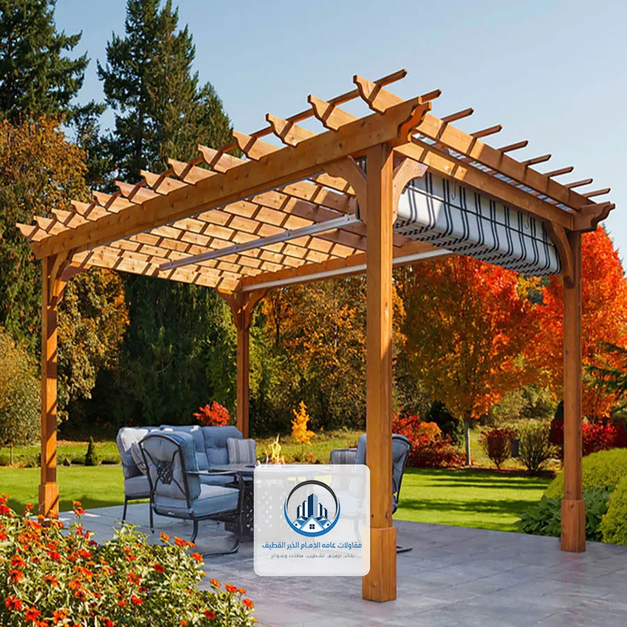 برجولات خشب الخبر